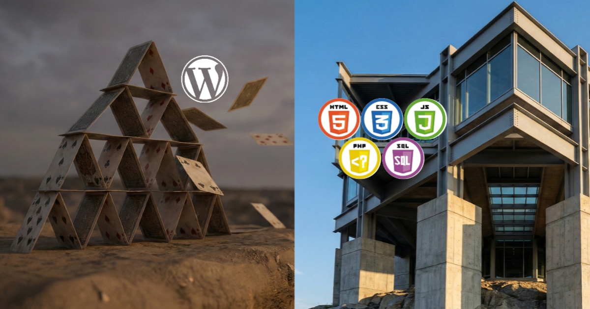 WordPress বনাম Custom Coding: তাশের ঘর না মজবুত বিল্ডিং?